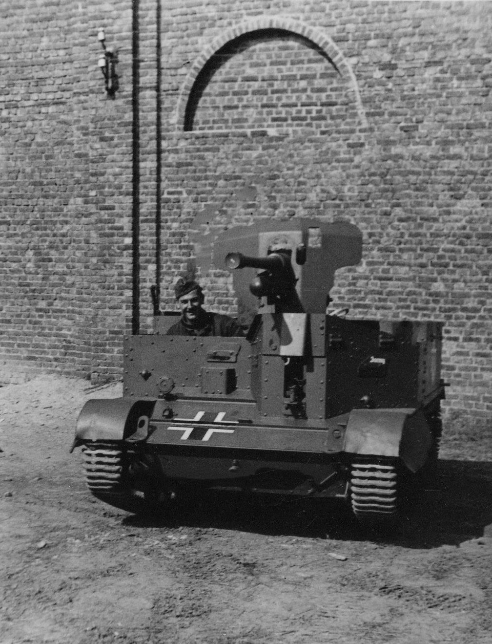 Captured British Bren Gun Carrier fitted with a Bohler 47-mm anti-tank ...
