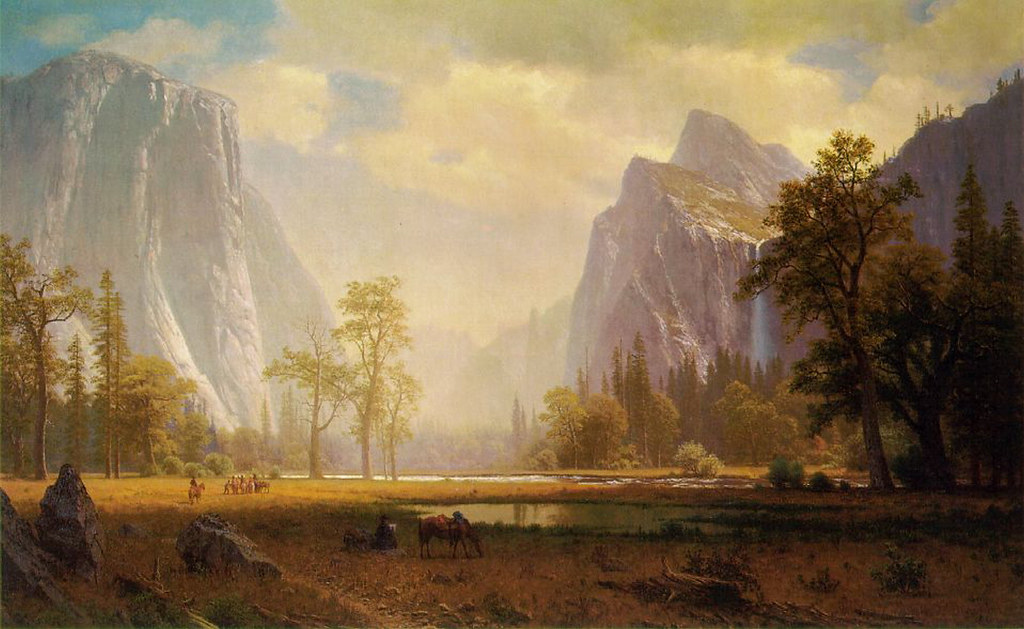 Looking Up the Yosemite Valley by Albert Bierstadt, 1867