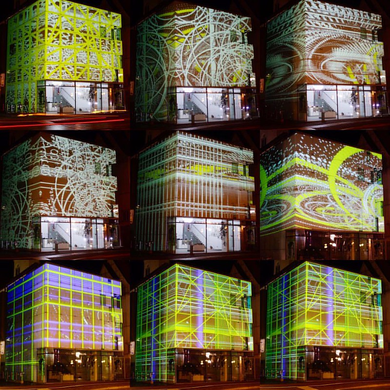 popup projection mapping installation at Kunstmuseum Celle #PhilippGeist #projectionmapping #videogeist #lightart #kunstmuseumcelle