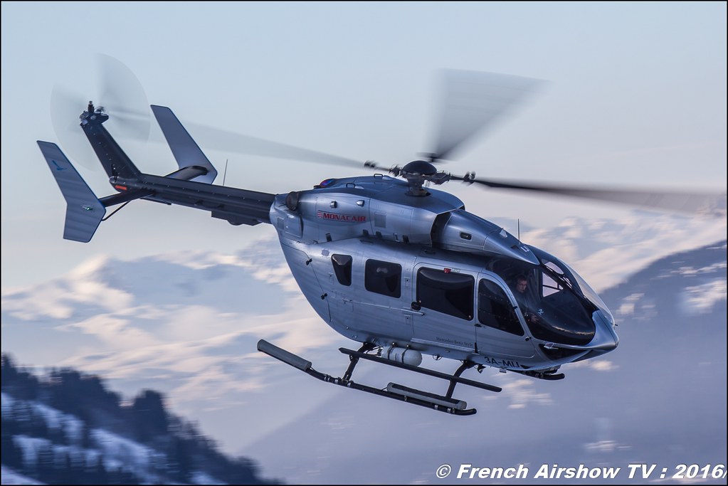 Eurocopter EC-145 C2 - 3A-MIJ Monacair, Salon Hélicoptère à Courchevel 2016, Meeting Aerien 2016