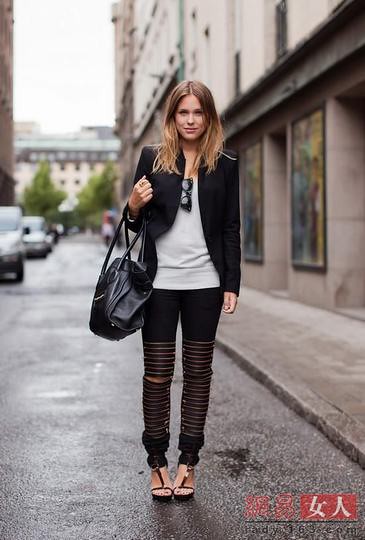 August Street black and white fashion is the style
