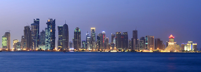 Panorámica del skyline de Doha de las cosas más espectaculares que ver en Qatar