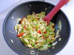  Stir fried green cabbage  