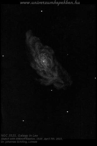NGC 3521, Galaxy in Leo - Dr. Johannes Schilling, Lonsee