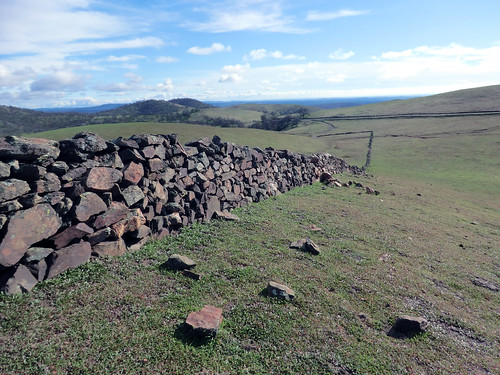 A stone wall on Quick Ranch