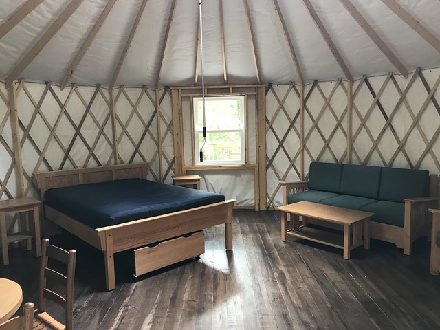 Yurts are a great way to experience the great outdoors without having to pitch a tent at Virginia State Parks