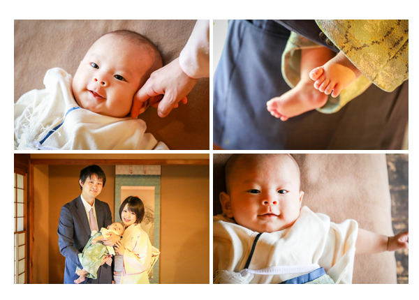 櫓心祜（ろここ）でお食い初め（名古屋市天白区） ｜ 家族写真カメラマンが撮る自然な赤ちゃんの表情
