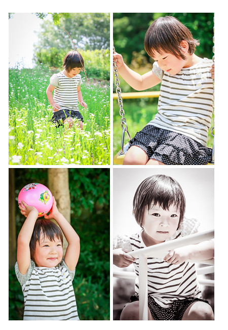 小幡緑地公園（名古屋市）で親子撮影会！5歳の同級生友達同士、女性カメラマンが撮る家族の日常