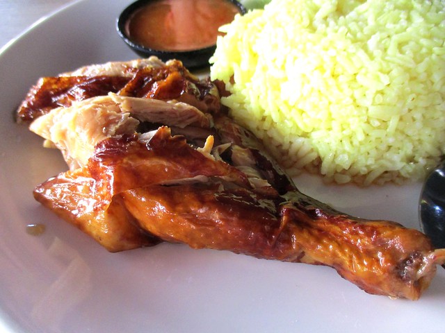 Warung BM smoked chicken rice, drumstick