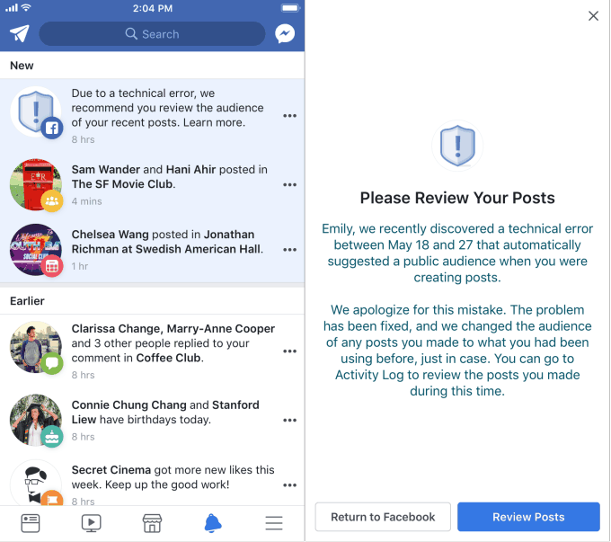 Facebook-Privacy-Bug