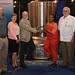 Pictured left to right: Mark Wald-Hopkins, LANL Subcontract Technical Representative; Becky Coel-Roback, LANL OSRP Program Manager; Jack Storton, Southeast Compact Commission; Temeka Taplin, NNSA Program Manager, Office of Radiological Security; Dave Parks, INL OSRP Program Manager; and John Zarling, current M&O contractor to ORS, INL.