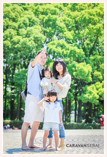 フリーカメラマンが撮る家族写真撮影 in 庄内緑地公園（名古屋市西区）