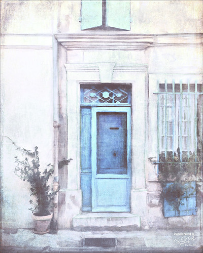 Image of a French front door