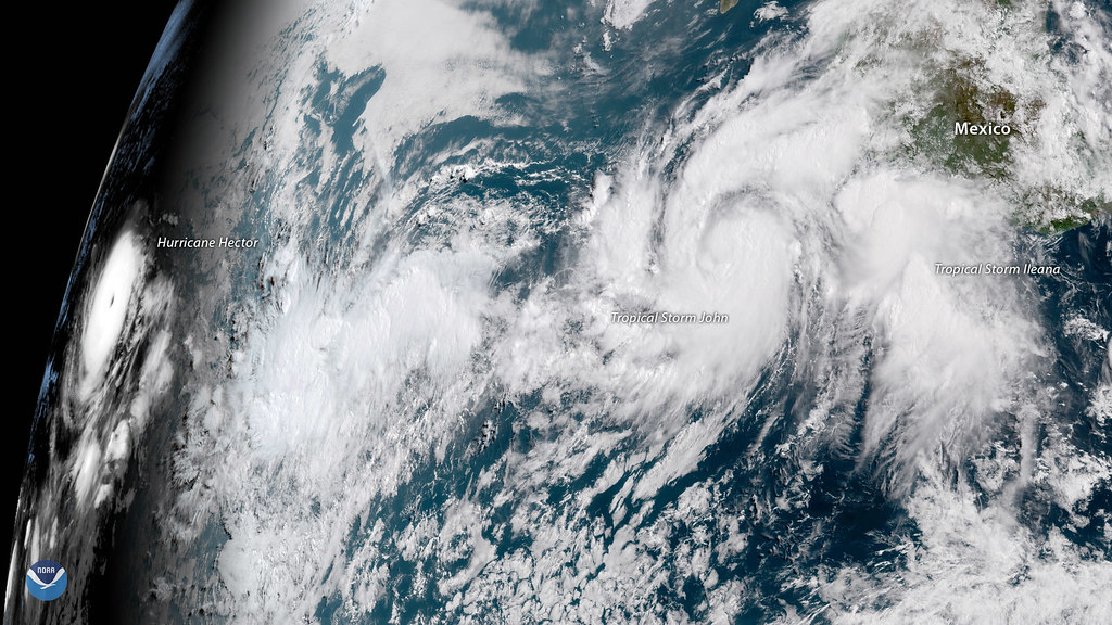 GOES East Views Active East Pacific Tropics 