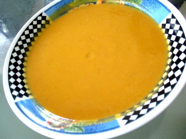 Pumpkin & sweet potato soup