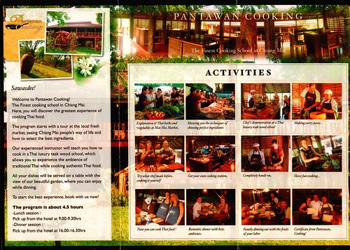 Brochure Pantawan Cooking Chiang Mai Thailand 2