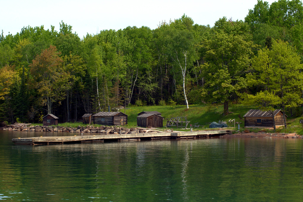 Manitou Island Fish Camp, Apostle Islands National Lakeshore, Wisconsin, June 5, 2018. Photo shared as public domain on Pixabay and Flickr as “Manitou Island Fish Camp.”