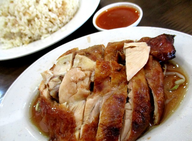 Old Street Cafe roasted chicken rice, drumstick