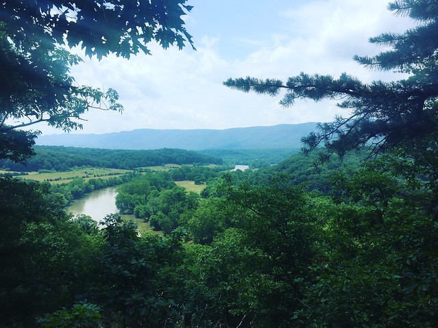 The view from Culler's Overlook after a rain at Shenandoah River State Park, Virginia