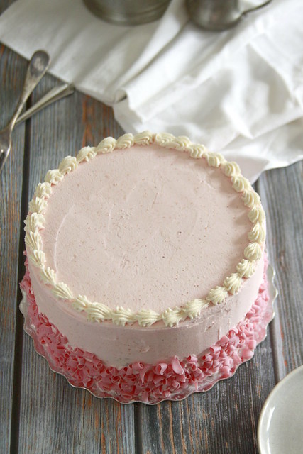 Browned Butter Strawberry Cake