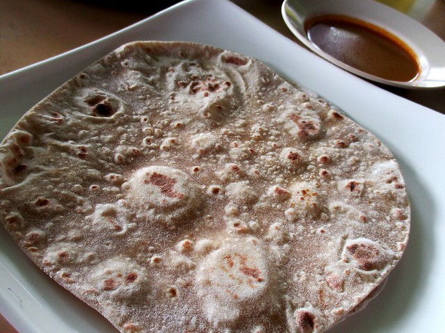 Sri Pelita chapati with curry gravy