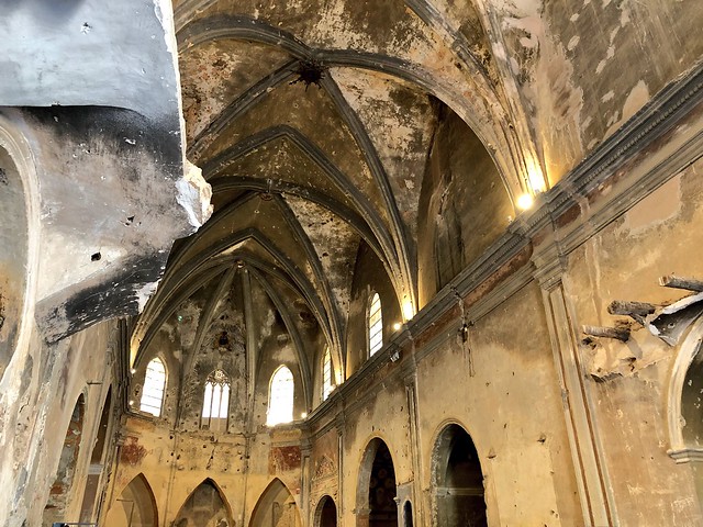 Interior de la iglesia de la Asunción en Quinto (Zaragoza)