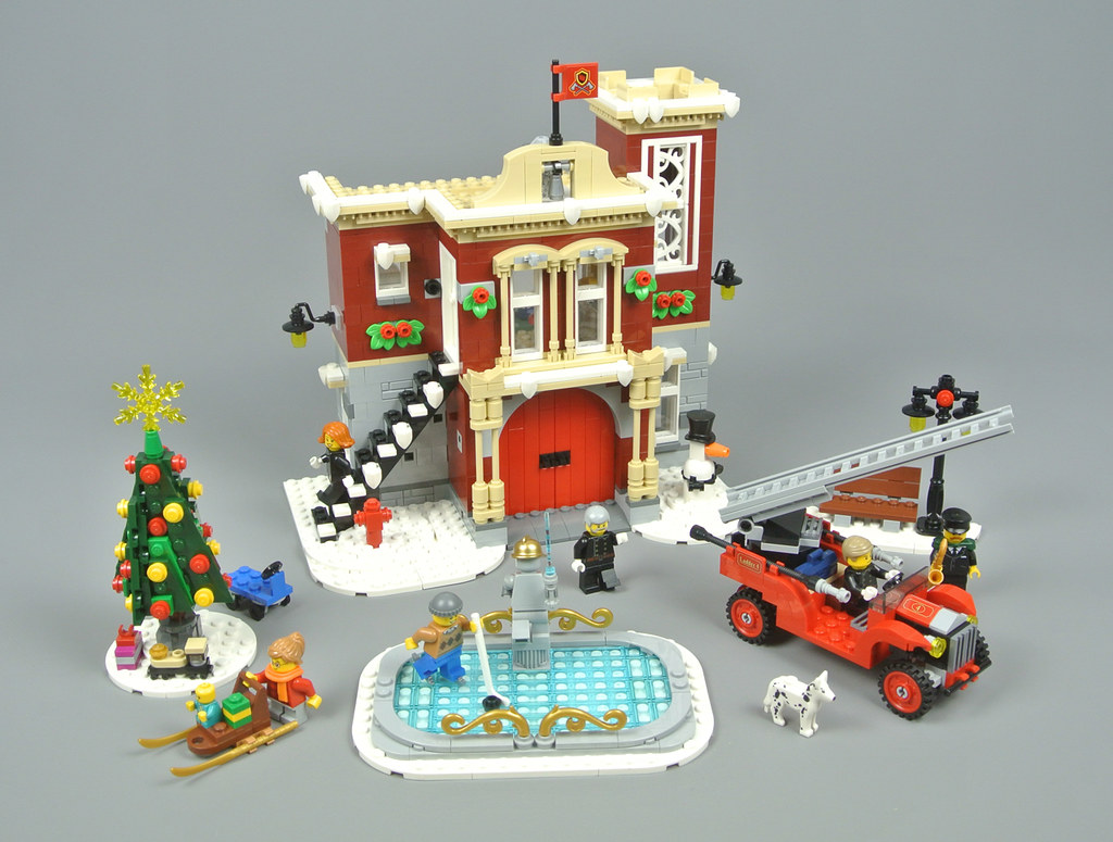 obligatorisk Gammeldags Rengør soveværelset Review: 10263 Winter Village Fire Station | Brickset: LEGO set guide and  database