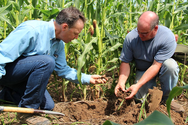 Tom Akin, NRCS Conservation Agronomist and Jim Ward