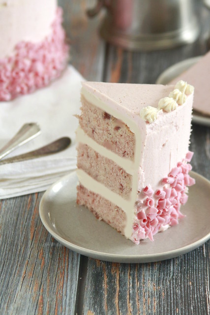 Browned Butter Strawberry Cake