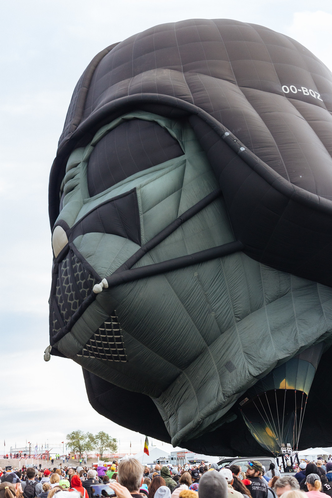 Darth Vader helmet balloon at the Albuquerque International Balloon Fiesta