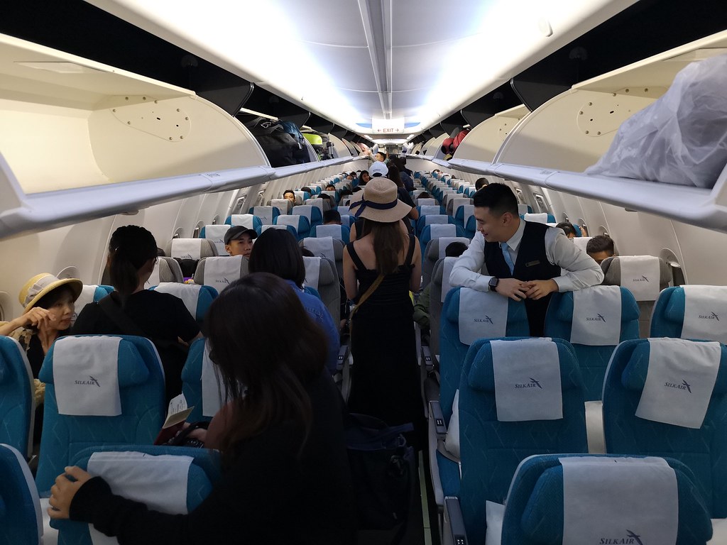 Economy Class on my SilkAir flight to Hiroshima.