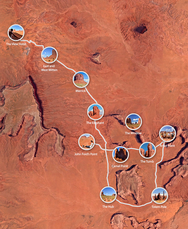 Mapa de Monument Valley