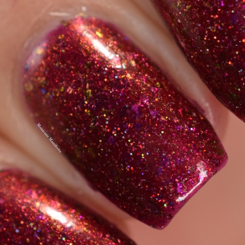 Girly Bits Red Sky At Night swatch