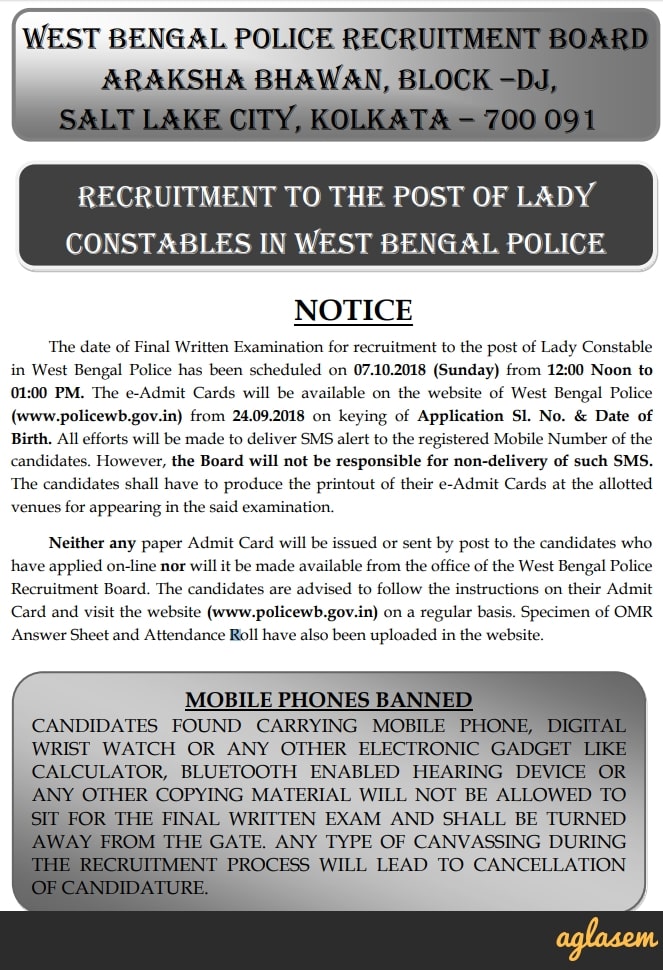 West Bengal Police Recruitment Board