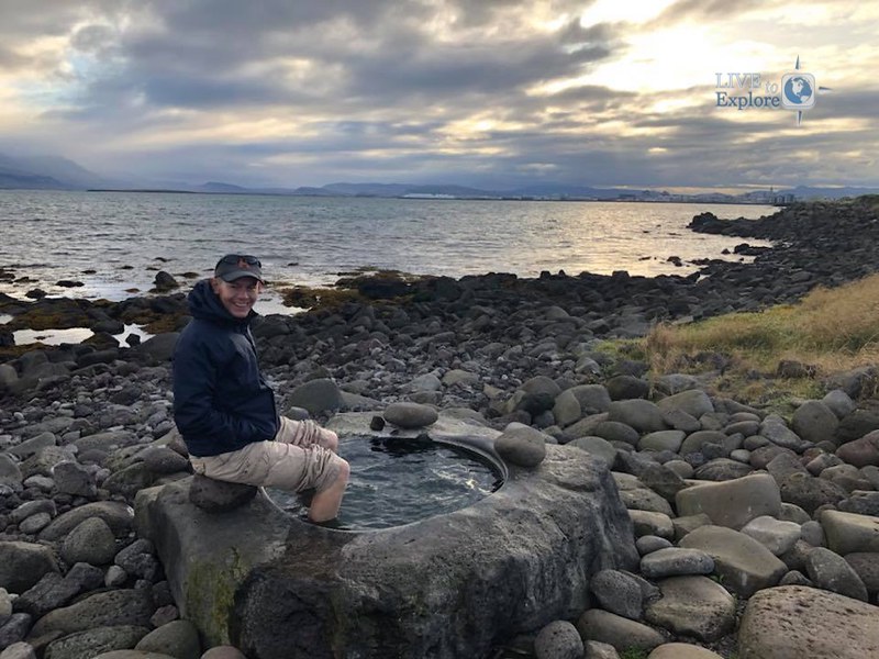 Hot foot bath Iceland Adventure 2018