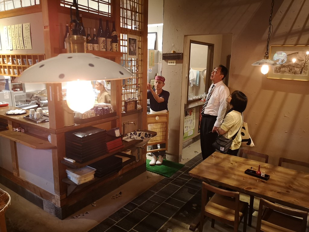 The interior of Tomisoba is warm and inviting.