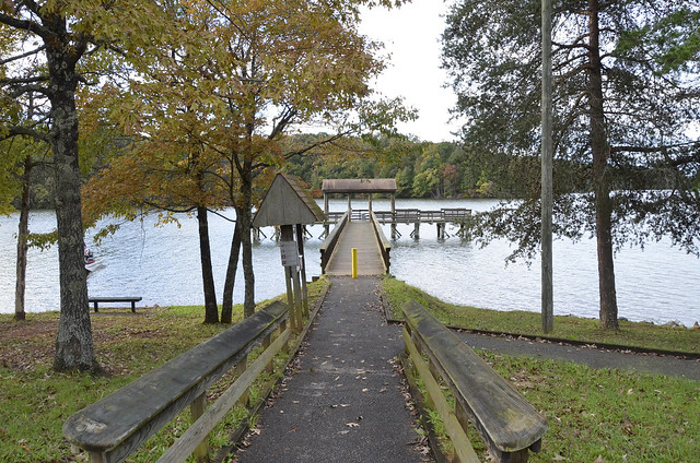 Fishing pier at Smith Mountain Lake State Park is a great fishing hole