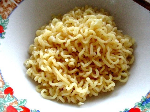 Boil noodles separately