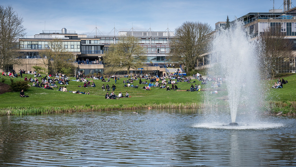 University of Bath fountain and gardens