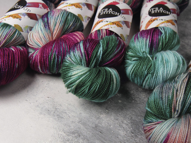 Favourite Sock – hand-dyed superwash merino wool yarn 4 ply/fingering 100g – ‘What’s Your Poison?’