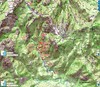Carte IGN du Haut-Cavu avec les secteurs Lora - Carciara - Paliri et les travaux du Chemin de Paliri au 21/10/2018