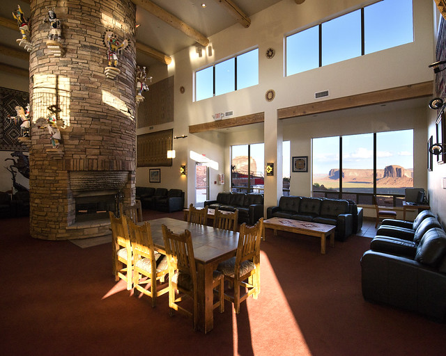 Recepción del hotel de View en Monument Valley