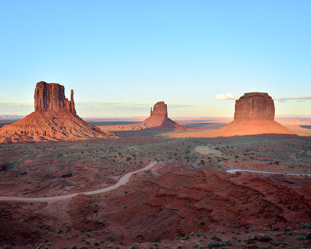 Monument Valley al atardecer