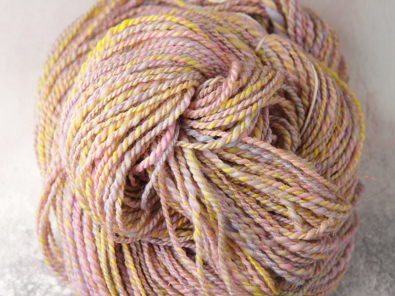 96g Rebel Blend extra fine Merino and Stellina combed top/roving spinning fibre  – ‘Cupcake’