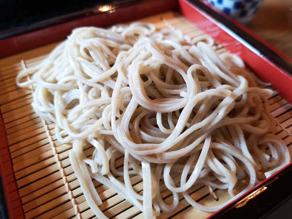 Look at these beautiful soba noodles. I can attest that they were firm and al dente. 