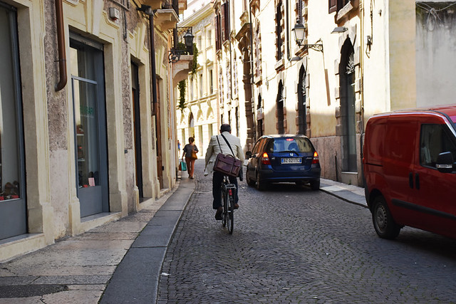 Cyclist, Verona, Italy