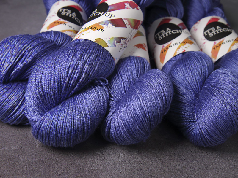 Brilliance 4 Ply  – British Bluefaced Leicester wool & silk hand-dyed yarn 100g – ‘Sapphire’