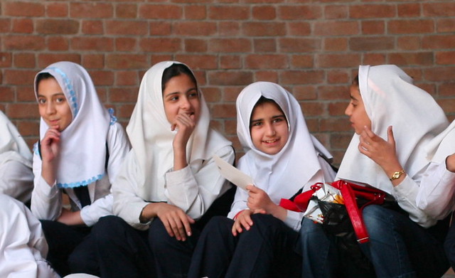 Young School Girls, Tehran Iran  El-Len  Flickr-2400