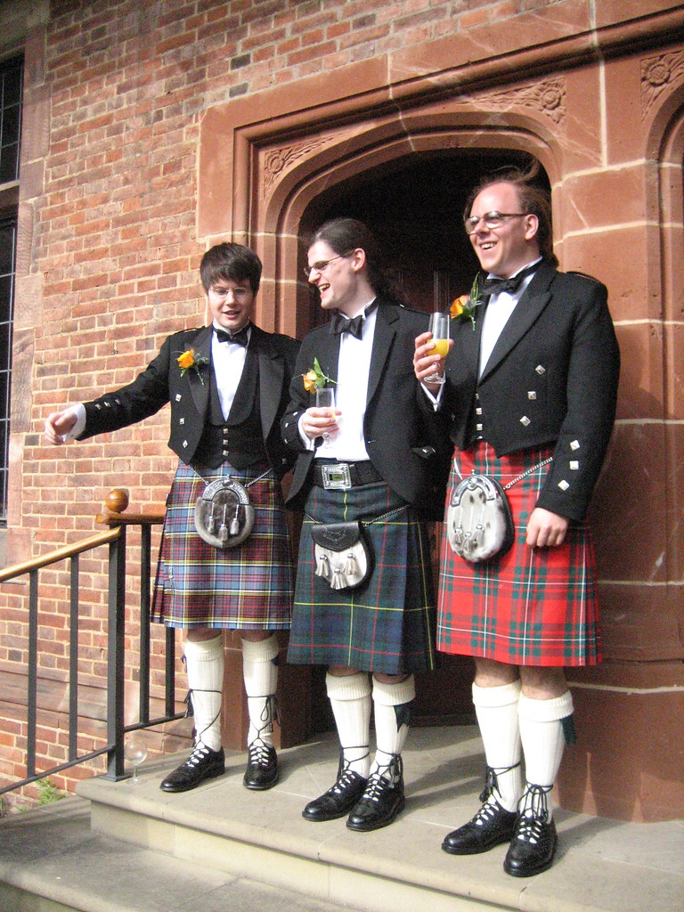 The ushers | Andrew, Ross and Duncan resplendent in highland… | Flickr