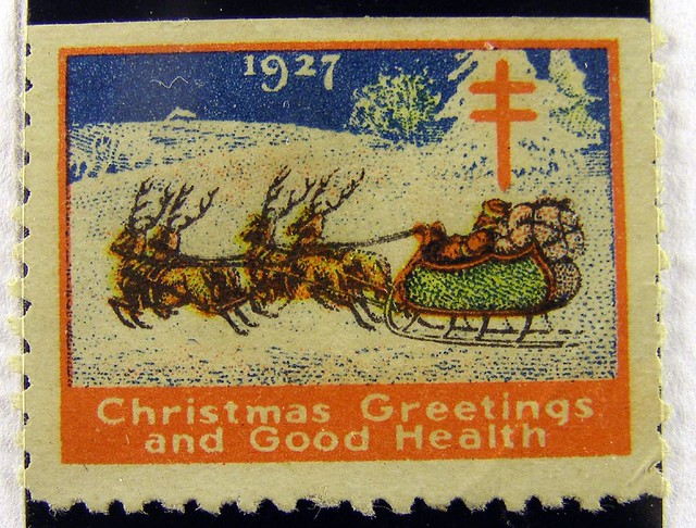 Stamp And Christmas Greetings 1927 Good Health